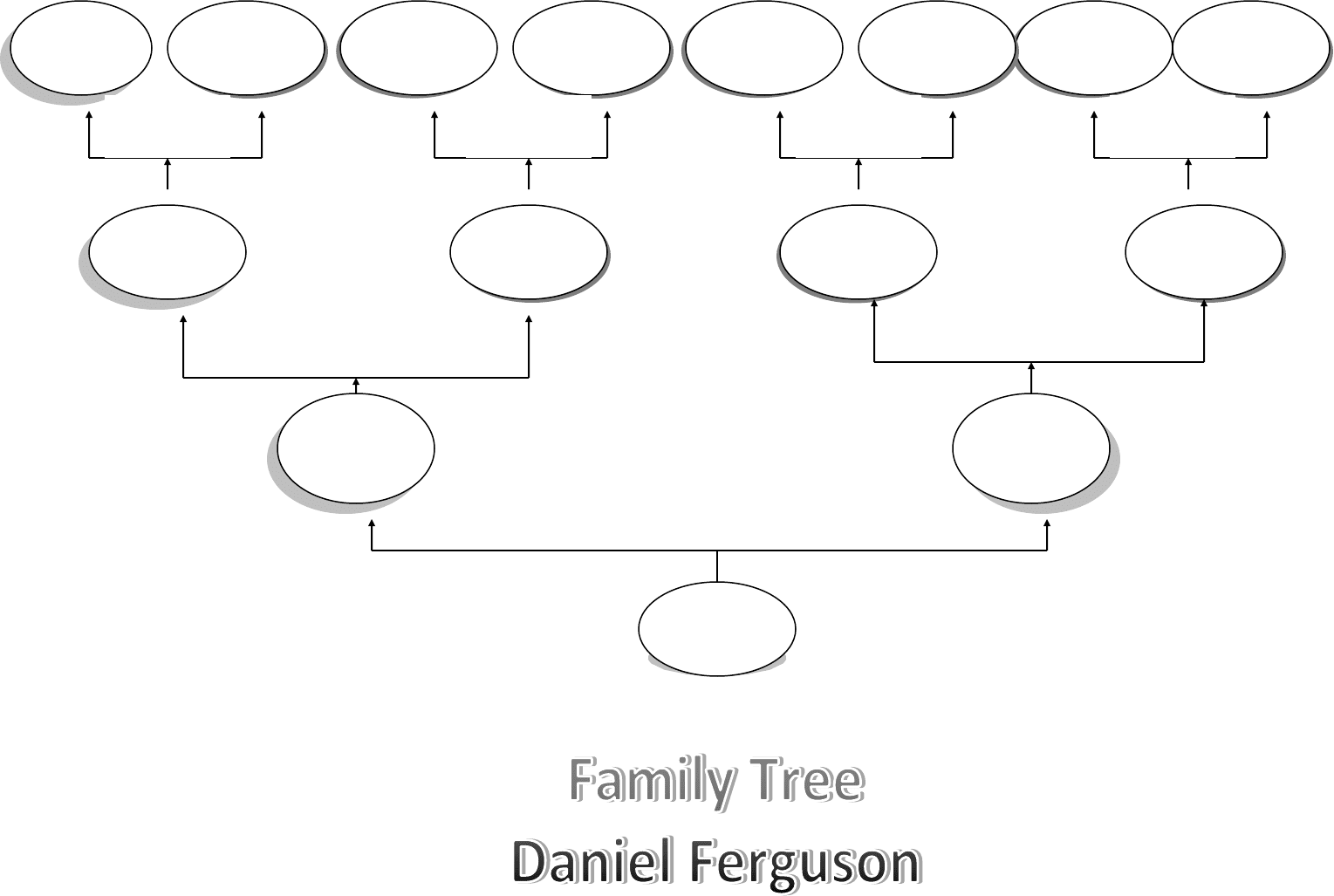 Family tree template in Word and Pdf formats