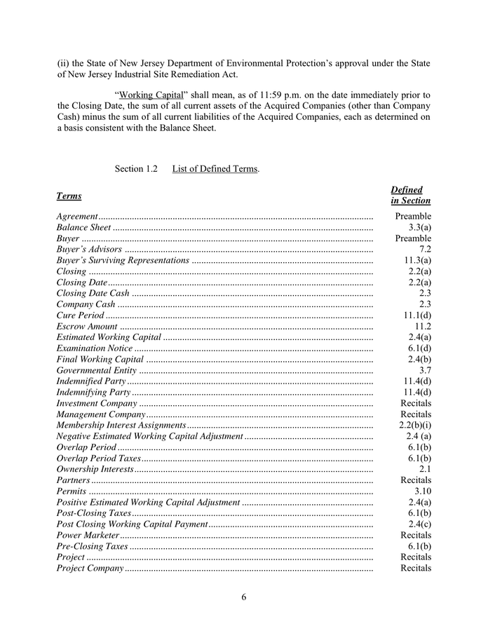 Purchase Agreement in Word and Pdf formats - page 7 of 42