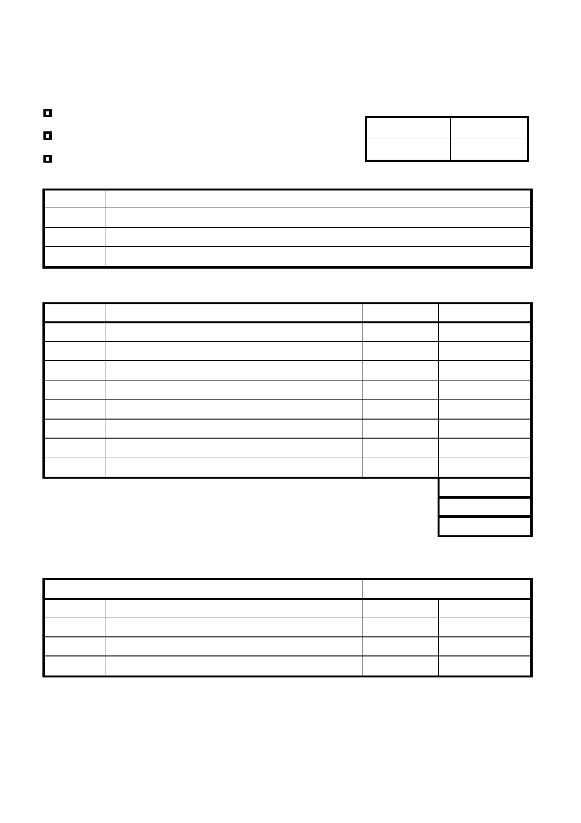 Invoice / quote / receipt template in Word and Pdf formats