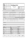 Call sheet template page 1 preview