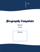 Biography template page 1 preview