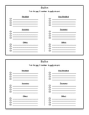 Election ballot template page 1 preview