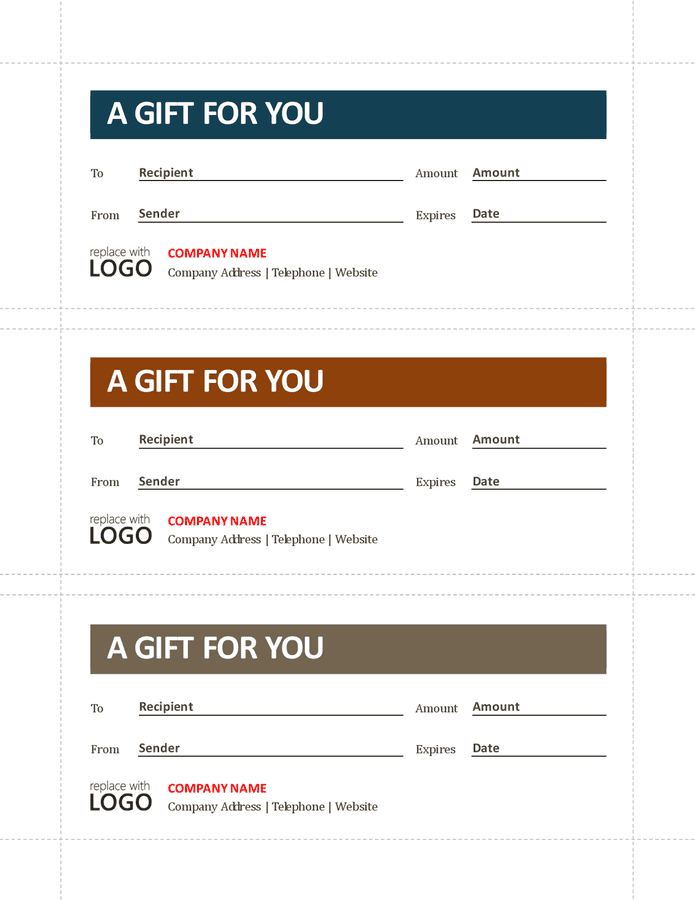 Business gift certificate template in Word and Pdf formats Business gift certificate template in Word and Pdf formats