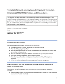 template for aml atf policies and procedures template for aml atf policies and procedures