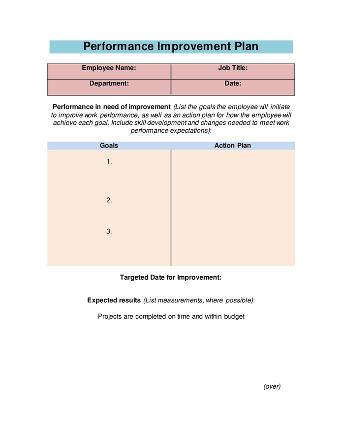 Performance Contract Template - download free documents for PDF, Word ...