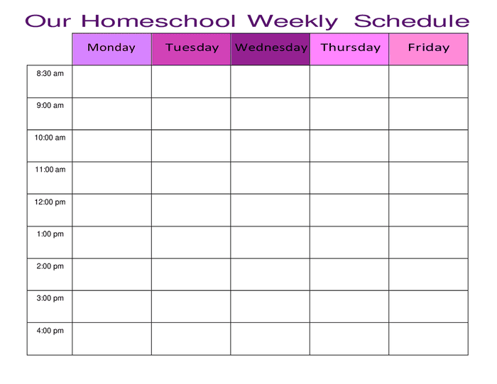 homeschool-schedule-template-in-word-and-pdf-formats