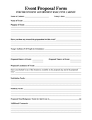Event Proposal Form page 1 preview