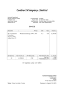 Blank invoice page 1 preview