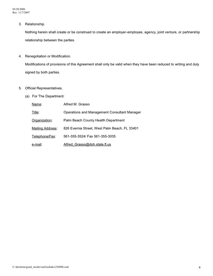 Memorandum Of Agreement In Word And Pdf Formats - Page 4 Of 11