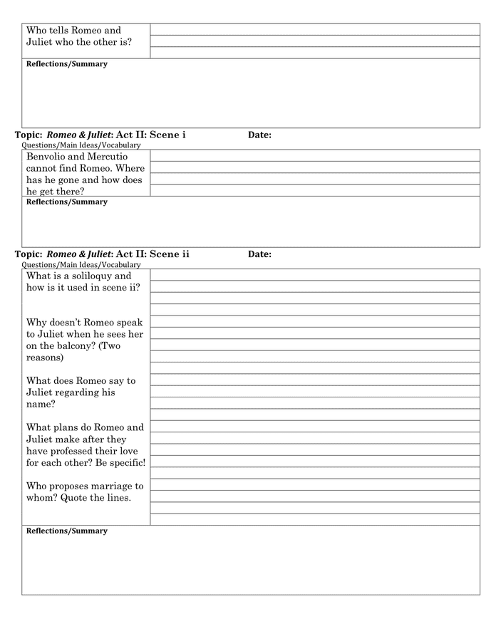 Cornell Notes Template in Word and Pdf formats - page 3 of 11