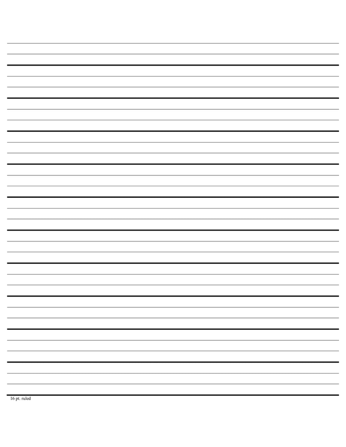lined paper document in Word and Pdf formats page 5 of 14