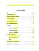 Table of Contents Template page 1 preview