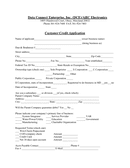 Credit Application DOC Form page 1 preview