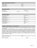 Credit Application Form page 2 preview