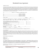 Residential Lease Agreement page 1 preview
