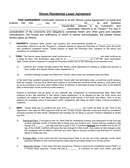 Illinois Residential Lease Agreement page 1 preview
