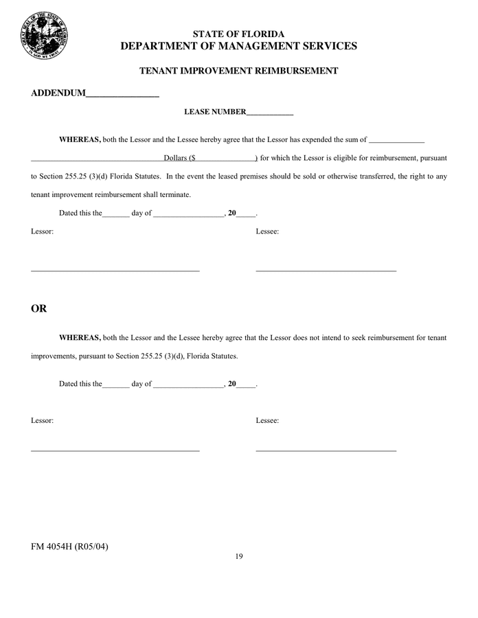 standard lease agreement in word and pdf formats page 19 of 21