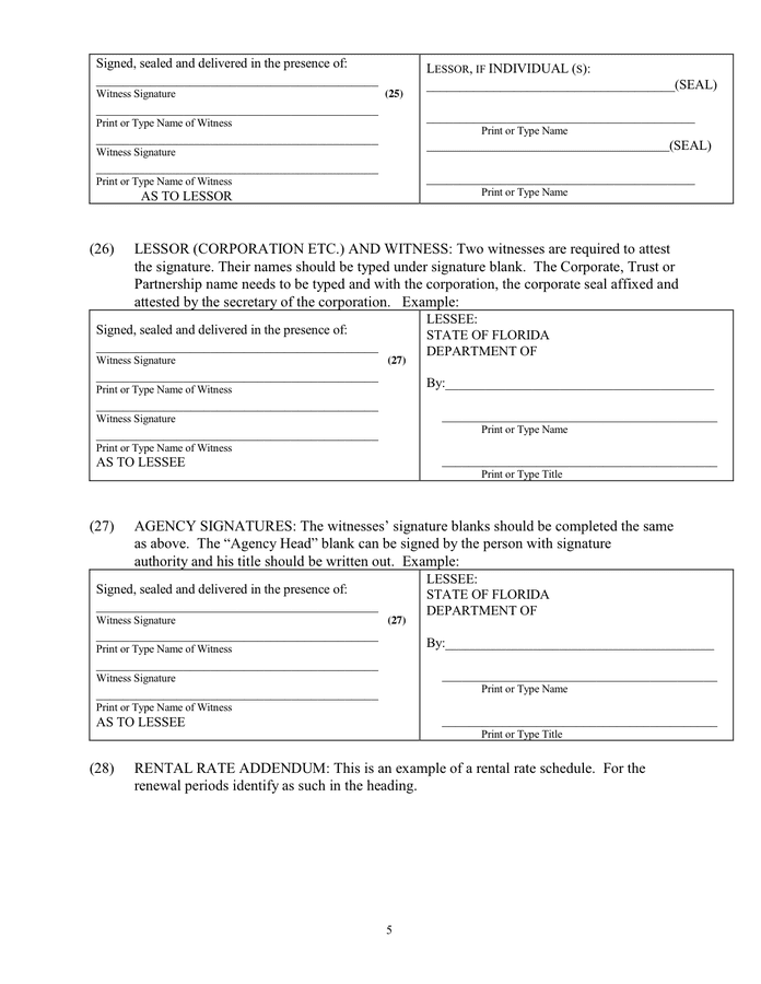 Standard lease agreement in Word and Pdf formats - page 5 of 21