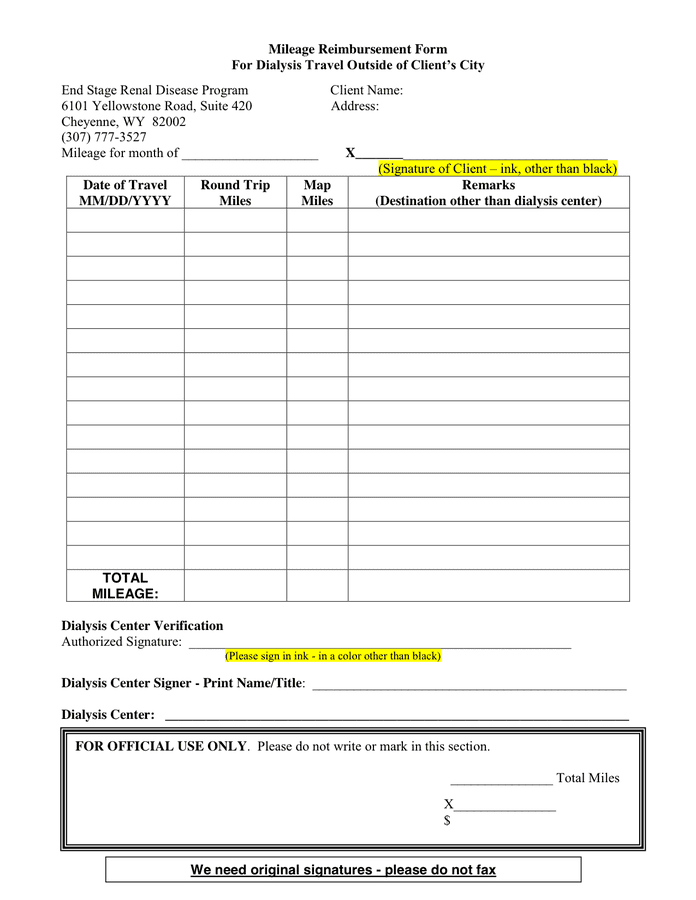 Mileage Reimbursement 2024 Form Pdf Downloadable Happy