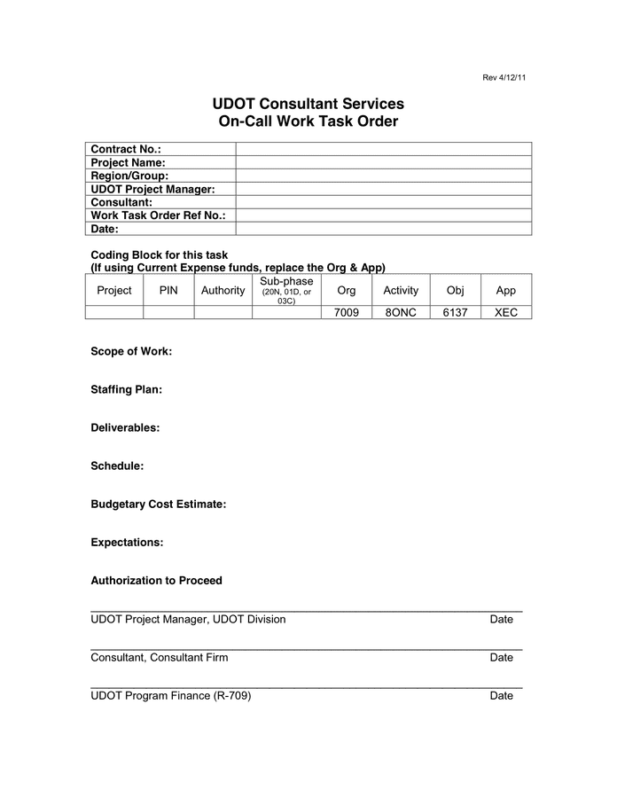 Work Order Template download free documents for PDF, Word and Excel