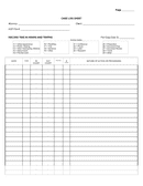 Log Sheet Template - download free documents for PDF, Word and Excel