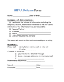 HIPAA Release Form
