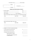 Financial Affidavit - download free documents for PDF, Word and Excel