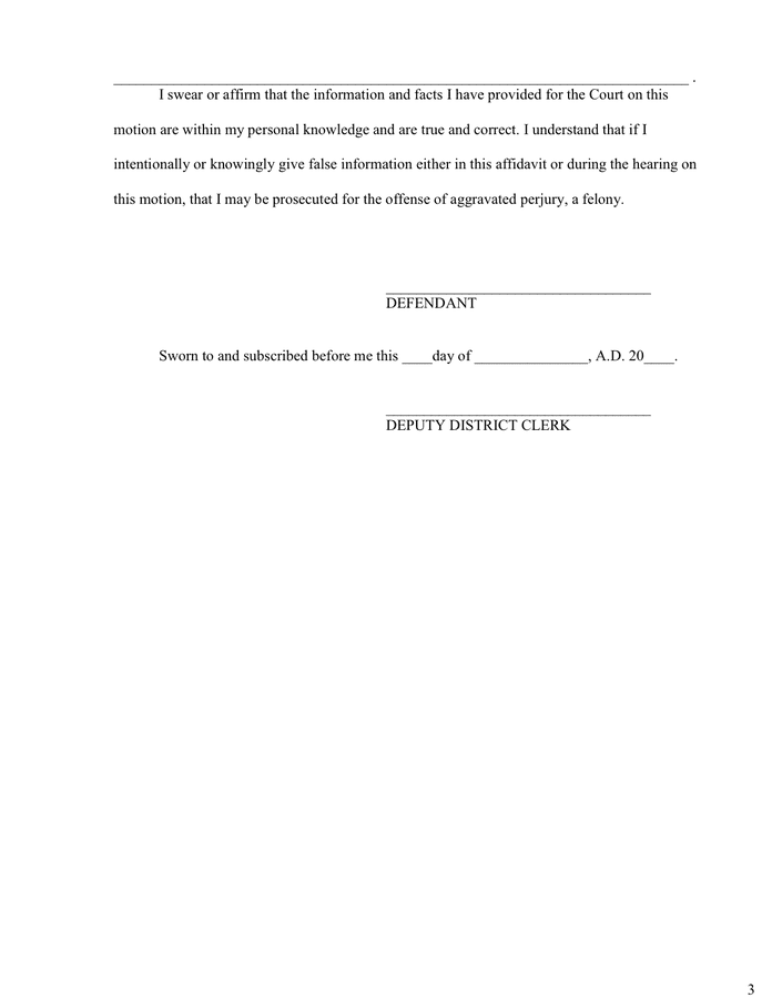 Defendant's financial affidavit in Word and Pdf formats - page 3 of 3