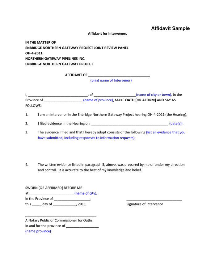 affidavit-sample-in-word-and-pdf-formats