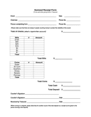 Itemized Receipt Form page 1 preview