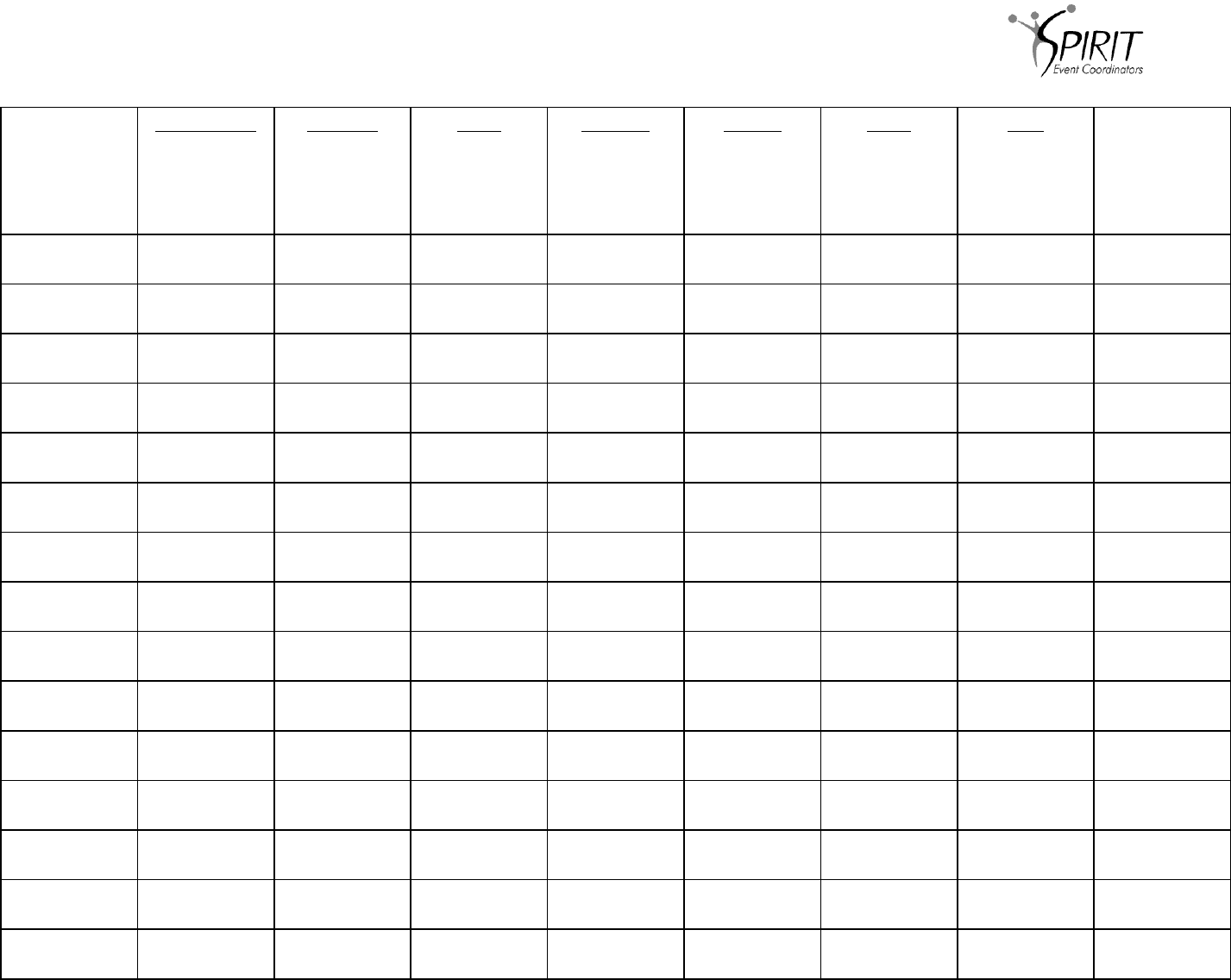 Blank 8 Count Cheerleading Sheets