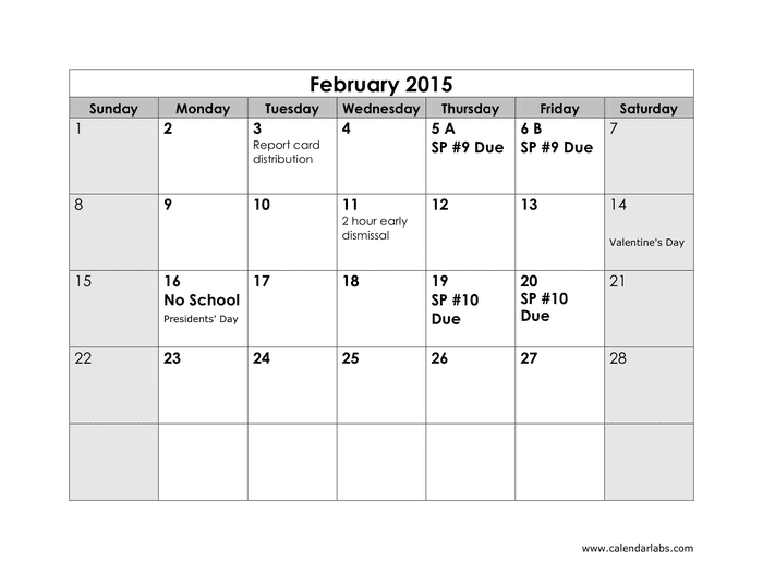 2015 Yearly Calendar In Word And Pdf Formats Page 2 Of 12