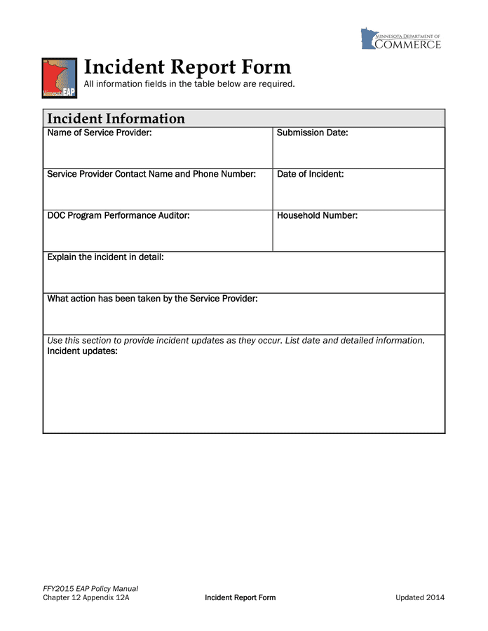 Template Incident Report Form In Word And Pdf Formats 3098