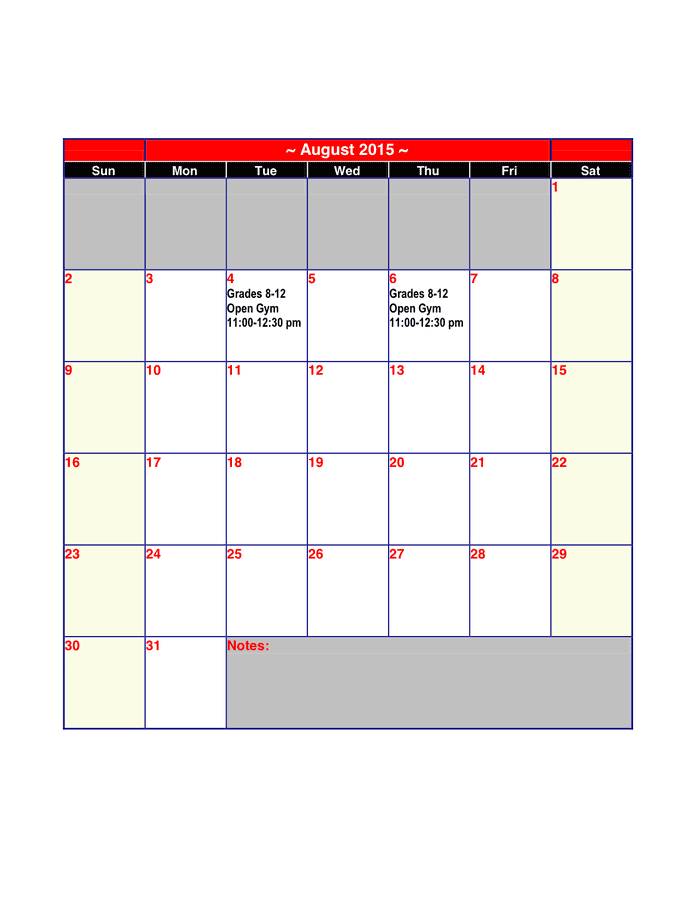 June 15 Calendar In Word And Pdf Formats Page 3 Of 3