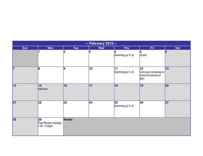 August Calendar 2015 in Word and Pdf formats - page 7 of 12