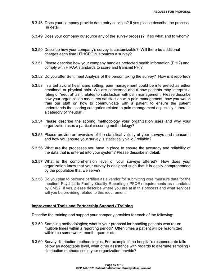 Request for proposal in Word and Pdf formats - page 17 of 32