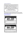 Coupon template in Word and Pdf formats