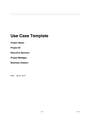 Use Case Template in Word and Pdf formats