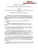 Memorandum of agreement page 1 preview