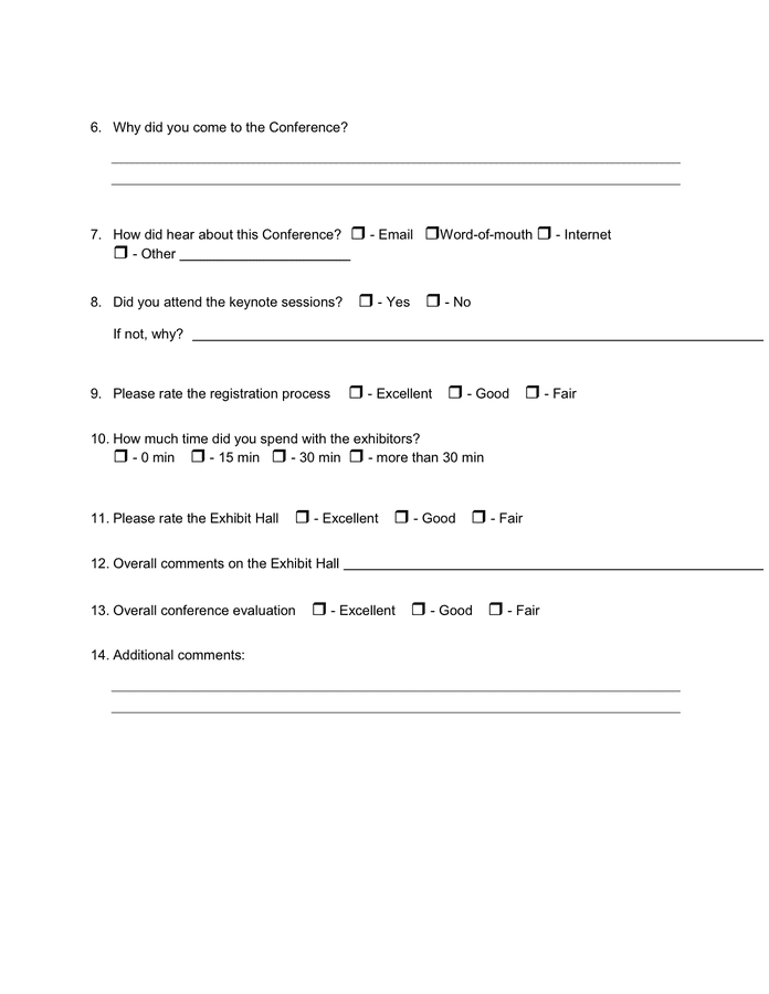 Evaluation Form Template in Word and Pdf formats page 3 of 3