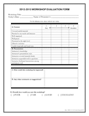 Workshop evaluation form page 1 preview