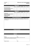 Performance Evaluation Form page 2 preview