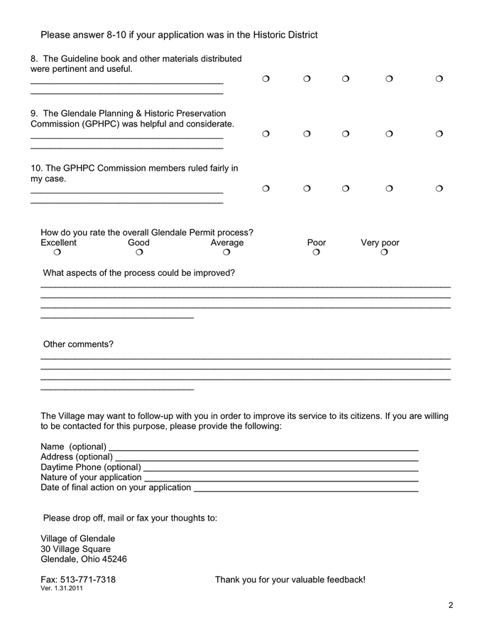 Training Evaluation Form in Word and Pdf formats - page 2 of 2