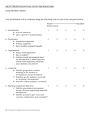 Group presentation evaluation /feedback form page 1 preview