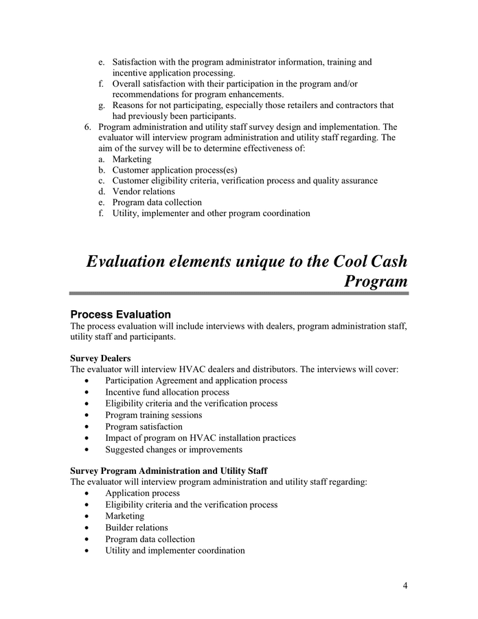 Program evaluation plans in Word and Pdf formats - page 4 of 5
