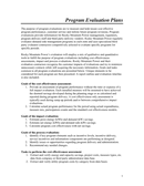 Program Evaluation - download free documents for PDF, Word and Excel