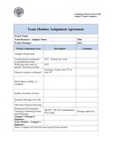 Team Assignment Agreement Form page 1 preview