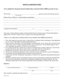 Service agreement form page 1 preview