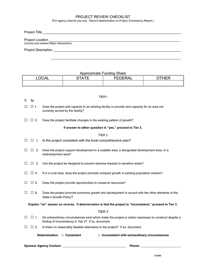 Project consistency report in Word and Pdf formats - page 2 of 2