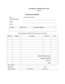 Purchase order page 1 preview